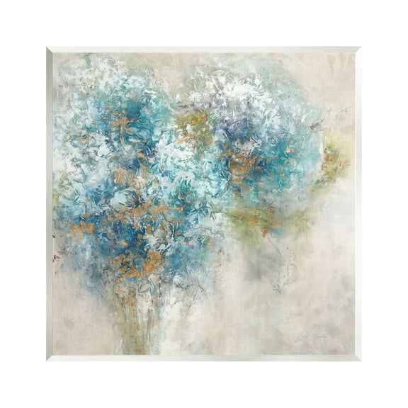 Stupell Industries Abstract Hydrangea Blooms Botanical & Floral Painting Unframed Art Print Wall Art, 12 x 12