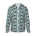 thumbnail image 1 of Balery PUG HEAD And Flower Sudadera ligera de manga larga con capucha y protección solar UPF 50+ para hombre y mujer, ideal para pesca y running-XX-Large, 1 of 7
