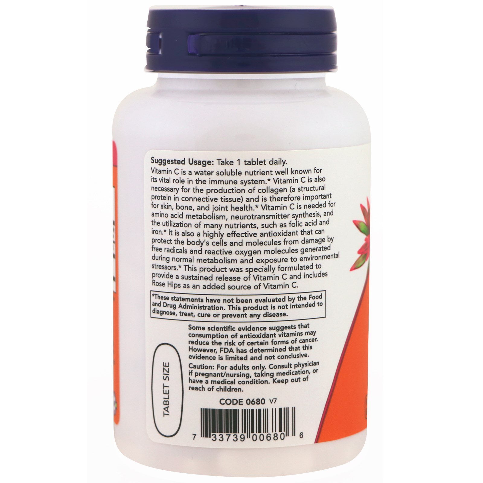 Now Foods C 1000 100 Tablets Walmart Com Walmart Com