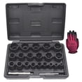 thumbnail image 1 of 22 Pcs Bolt Nut Extractor Set, Yuesstloo 1/2" and 3/8" Drive Wheel Lock Removal Kit for Extracting Damaged, Stripped Frozen Nuts & Screws Twist Socket Set, Impact Lug Nu, 1 of 6