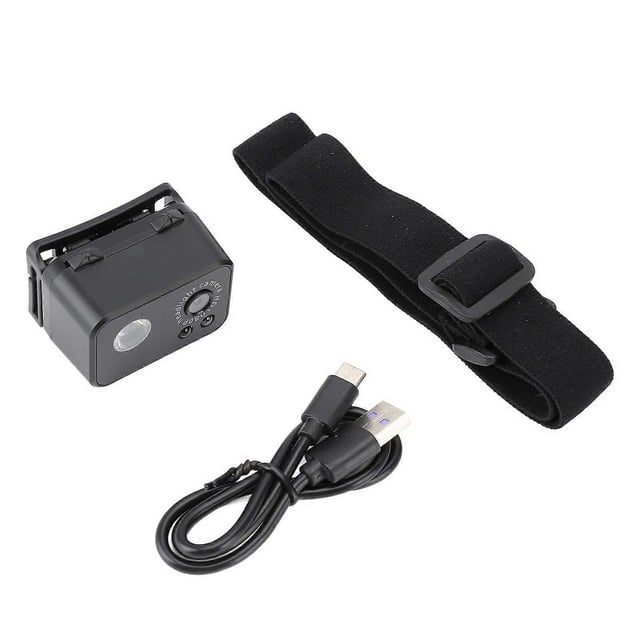3W LED Headlamp 1080p 2MP Smart Sensor 1000mAh with Headband for Night Adventure
