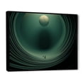 thumbnail image 2 of Designart "Outer Space With Emerald Enceladus I" Our Solar System Floater Framed Wall Art Living Room, 2 of 5