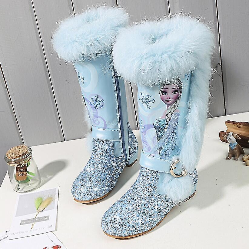 Disney Elsa Botas Elsa Frozen Disney Noir Bottes Reine Des Neiges