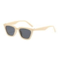 thumbnail image 2 of Only Moment Women's Sunglasses Plastic Retro Driving Glasses 90’S Vintage Fashion Narrow Square Frame UV400 Protection Grey One Size, 2 of 6