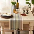 thumbnail image 2 of Variegated Mediterranean Fringe Table Runner 13x108, 2 of 3