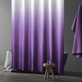 thumbnail image 2 of Purple Shower Curtain, Waffle Weave Ombre Fabric Shower Curtain Purple Bathroom Decor Accessories Set with Hooks, Water Repellent and Machine Washable, 72 x 72, 2 of 6