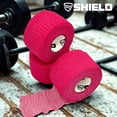 thumbnail image 6 of Shield Pro-Stretch Premium Elastic Athletic Tape - 2 Inch Pink 24 Roll Case - Elastic Sports Tape for Training Support Tape for Teams Clinics and Athletic Trainers (540 Total Stretch feet), 6 of 6