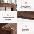 thumbnail image 6 of Tribesigns 78.74-inch Extra Long Conference Table, Large Meeting Table with Spacious Worktop, for Office Conference Room, Easy Assembly, Walnut Brown, 6 of 8