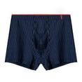 thumbnail image 2 of ruhuadgb Men Panties Striped U Convex Mid Rise Stretch Close Tit Sexy Moisture Absorption Underpants Underwear Shorts Men Clothes, 2 of 8