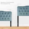 thumbnail image 4 of Ergode Annabel Queen Diamond Tufted Performance Velvet Headboard - Light Blue, 4 of 5