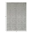thumbnail image 2 of Rugs America Natura HZ50A Snow Leopard Animal Contemporary white Area Rug, 5'x7', 2 of 9
