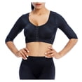 thumbnail image 5 of IWRICH Arm Shaper for Women Post Surgery Arm Lipo Compression Sleeves Front Closure Shapewear Bra Posture Corrector Black M, 5 of 6