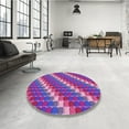 thumbnail image 4 of Ahgly Company Machine Washable Indoor Rectangle Transitional Medium Purple Area Rugs, 2' x 3', 4 of 7