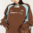 thumbnail image 2 of Unisex Men Women‘s Letters Print Sweatshirt  Neck Long Sleeve Hoodie Pullovers, 2 of 7