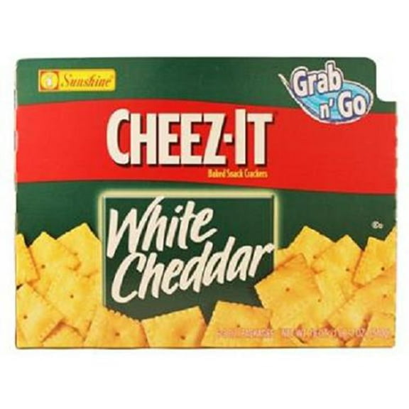 Cheez-It, Grab N Go White Cheddar Crackers, Count 6 (3 oz) - Cookie & Cracker / Grab Varieties & Flavors