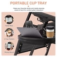 thumbnail image 3 of YRLLENSDAN Adjustable Zero Gravity Chairs with Cup Holder and Pillows Black, 3 of 7