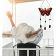 thumbnail image 6 of CoTa Global Red Butterfly Wind Chime - Handmade Glass & Metal Chime - Wild Life Hanging Decor - Colorful Home Decor Gift, Indoor & Outdoor Hanging Decoration For Porch, Patio & Garden - 25.4 Inches, 6 of 7