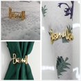 thumbnail image 5 of Napkin Rings - Set of 6 Metal Napkin Rings with Bismillah Letter (Gold), 5 of 5