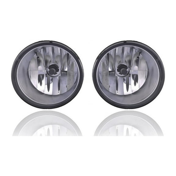 Fog Light Assembly - Compatible/Replacement for '04-07 Nissan Armada, 04-15 Titan - Pair, Left Driver   Right Passenger Set - 26150ZE00A, 26155ZE00A