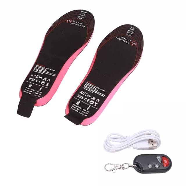 Heated Insoles DIY Smart Remote Control USB Rechargeable Electric Heating Insoles for Men Women