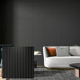 thumbnail image 5 of 30cm Wall Panel 3D Decorative Decorative Interior Elements Matte Black Ornament PVC Tiles Cladding Wall Ceiling, 5 of 6