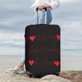 thumbnail image 4 of Uemuo Cardiogram and Heart Printed Washable Luggage Cover - Fashion Suitcase Protector Fits 18-32 Inch Luggage -X-Large, 4 of 9