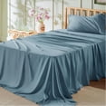 thumbnail image 1 of Juego de sábanas Bedsure Twin Soft de 3 piezas Hotel Luxury Blue, 1 of 7