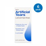 (6 pack) (6 Pack) Sterile Artificial Tears Lubricant Eye Drops, 0.5 fl oz