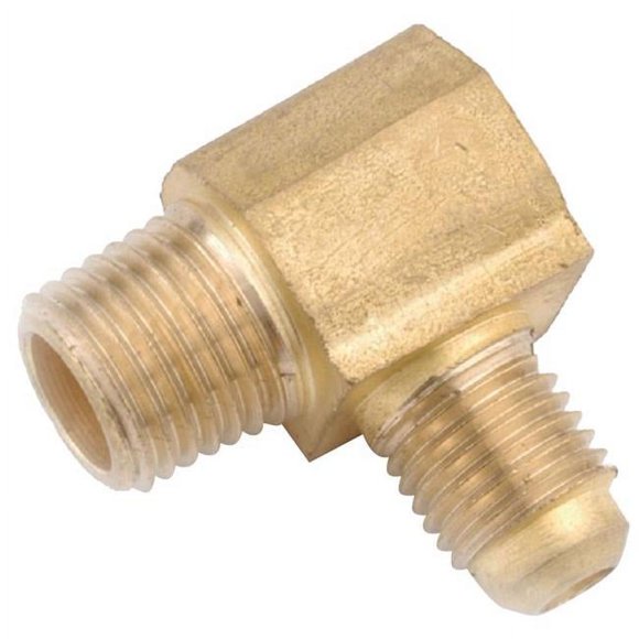 Anderson Metals 4020075 0.5 in. Flare Elbow x 0.37 in. MIP Brass 90 deg Elbow - Pack of 5