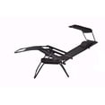 thumbnail image 4 of Outdoor Zero gravity Chair lounge patio beach Canopy Sunshade Cup Holder Black, 4 of 5