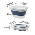 thumbnail image 3 of Collapsible Laundry Basket, Collapsible Laundry Basket with Handles, Foldable Laundry Basket Plastc,Pop Up Tall Storage Container/Organizer/Clothes Hamper for Laundry, 12.8x16.73x11.02", 3 of 8