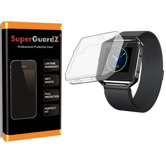 For Fitbit Blaze Case, SuperGuardZ Clear TPU Shockproof Protection Armor Shield Guard   2 Stylus Pen
