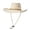 White-01, variant on Men Women Cowboy Hat, Wide Brim, Braided Band, Adjustable Strap, Western Style