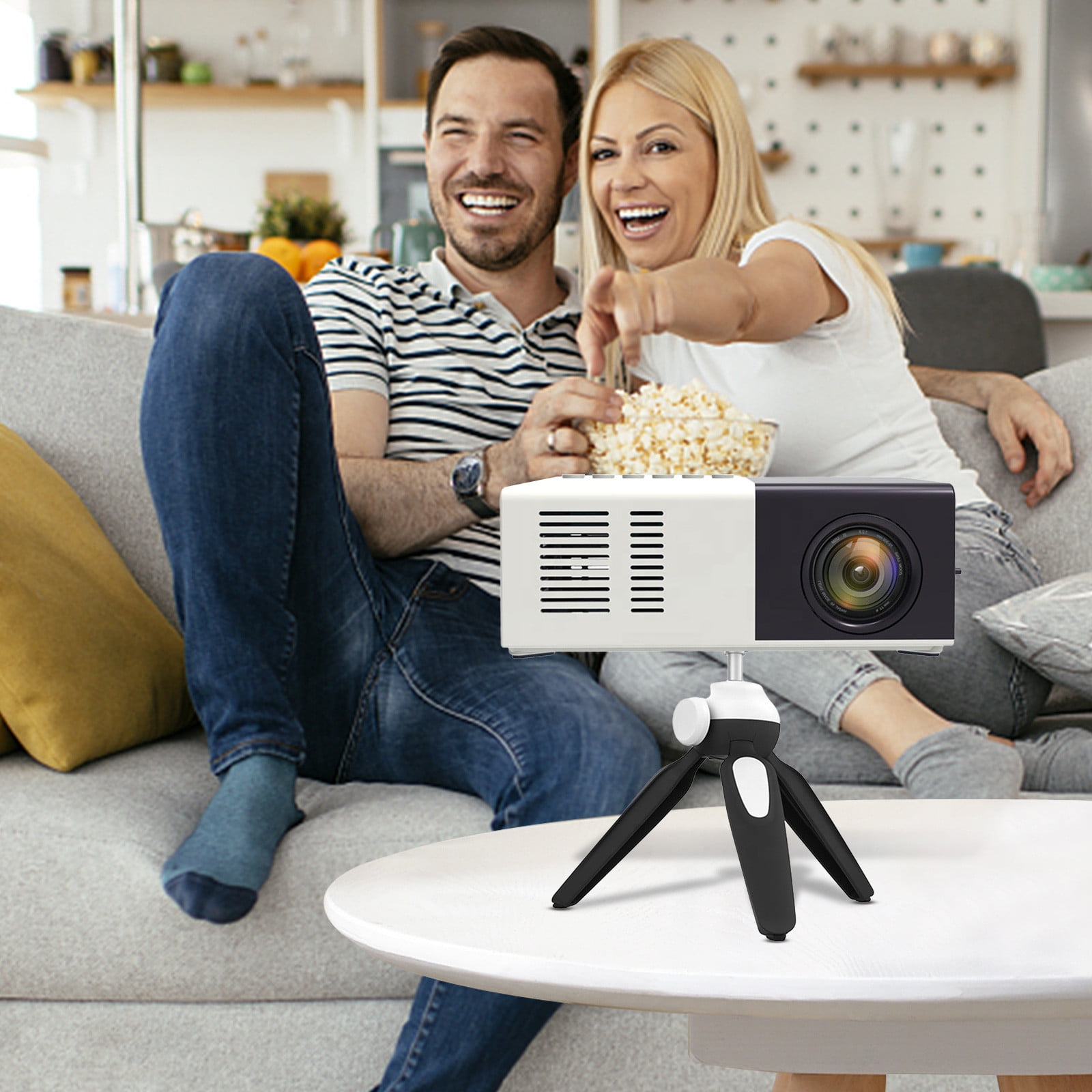 AZXY Mini Projector,Movie Projectors,Portable Projector,4k Mini Projector with Wifi Bluetooth,Compatible with Phone Tv Iphone android Hdmi