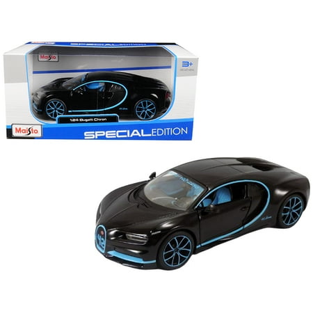 Bugatti Chiron 42 Black Limited Edition 1/24 Diecast Model Car by