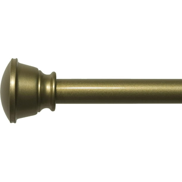 Mainstays Mainstays Metal Knob Double Rod, Brass 48"84"