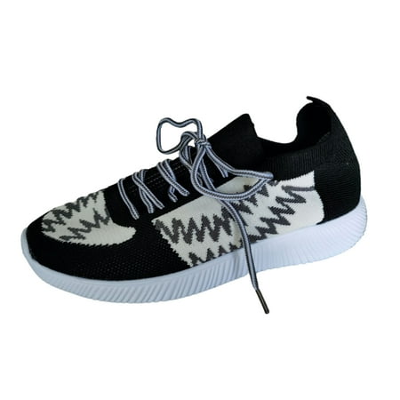 

Quealent Adult Women Fashion Sneakers Sneaker Shoes for Women Leisure Women s Lace Up Travel Soft Sole Comfortable Shoes Outdoor Women s Gymnastics Sneaker Black 9