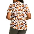thumbnail image 2 of Ichuanyi Womens Plus Size Halloween Graphic Tees Short Sleeve Holiday T Shirts Crewneck Print Tops, 2 of 5
