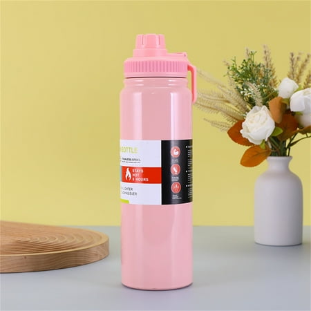 

Water Bottle Stainless Steel Water Bottles Stainless Steel Water Bottle Spout Lid Vacuum Insulated Double Wall Water Bottle Wide Mouth Leak Proof Keep Cold Sport Camping Hiking 600ML