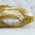 thumbnail image 6 of Home Soft Things Jacquard Faux Fur 2 Piece Throw Pillow Cover Set - Amber Gold - 14" x 26", 6 of 7