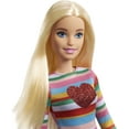 thumbnail image 2 of Barbie It Takes Two Malibu Doll with Blonde Hair, Rainbow Shirt, Denim Skirt & Shoes, 2 of 6