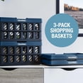 thumbnail image 6 of Collapsible Shopping Basket 24L 3 Pack Foldable Grocery Tote for Car Home Storage, 6 of 7