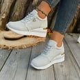 thumbnail image 6 of Womens Shoes,Sneakers Comfortable Lightweight On Athletic Shoes For Casual Sport And Dating With Ankle Support And Lace Up Design For All Seasons,Shoes for Women,Grey,7.5, 6 of 9