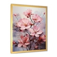 thumbnail image 2 of Designart "Pink and Grey Fuchsia Serenity Blooms II" Floral Framed Wall Art - Traditional Pink Fuschia Entryway Framed Wall Art Print, 2 of 6