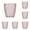 D, variant on Unbreakable Colored Acrylic Glasses Tumblers Summer Colorful Drinking Glasses with Hammered Design Reusable Drinking Cups Drinkware Party Supplies for Wine Juice Milk Tea Smoothie Beverage Picnic(A)