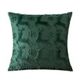 thumbnail image 2 of HongHeng Christmas Pillow Covers 17" x 17", Soft Plush Faux Fur with 3D Embroidery Reindeer Design for Home Christmas Decor Sofa, Couch, Party, Skin-Friendly, 2 of 6