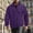 Purple, variant on Men's Fleece Jacket Zip Up Long Sleeve High Collar Polar Fleece Jacket with Pokets Solid Color Fall Winter Warm Outwear