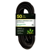 GoGreen Power (GG-13750BK) 16/3 50 SJTW Outdoor Extension Cord, Black, 50 Ft