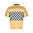 thumbnail image 2 of CHICTRY Kids Boys Racer Cosplay Costume Carnival Dress Up Short Sleeve Tee Shirt Tops Racer Outfit Gold 4, 2 of 6