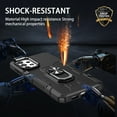thumbnail image 6 of Military Grade Drop Impact for Samsung Galaxy A72 Rugged Case, 360 Metal Magnetic Car Rotating Ring Kickstand Holder Armor Heavy Duty Shockproof Case For Samsung Galaxy A72,Black, 6 of 10